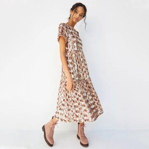 Anthropologie Maeve Bernadette Sequin Midi Dress